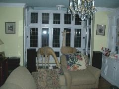 One of the sitting rooms in the Manse