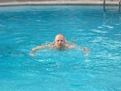 Dave in the pool