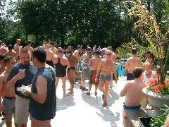 Pool party in full swing